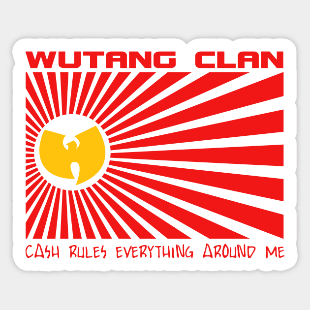 wutang - c.r.e.a.m Sticker by menarikjanda